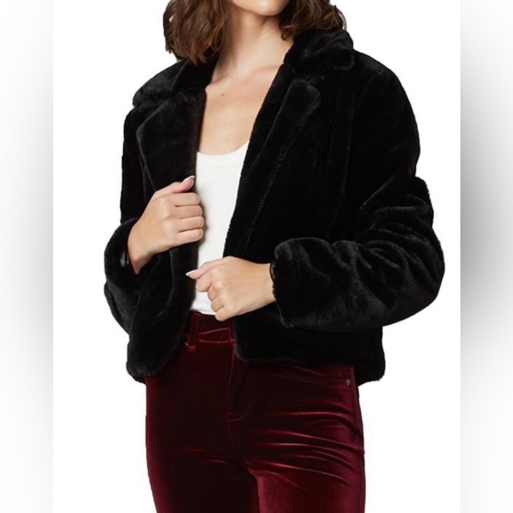 Chelsea & Violet Faux Fur Cropped Jacket